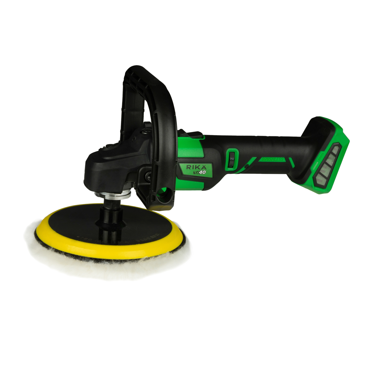 Rikä RK40 40V Cordless Rotary Car Polisher | 180mm Pad | Brushless Motor | Body Only